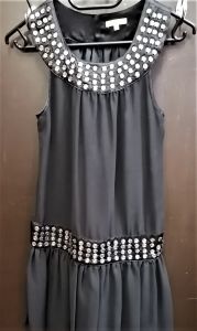 Kids Costumes to Hire - Black dress with diamante - AGE 11